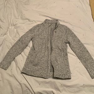 Grey zip up fleece